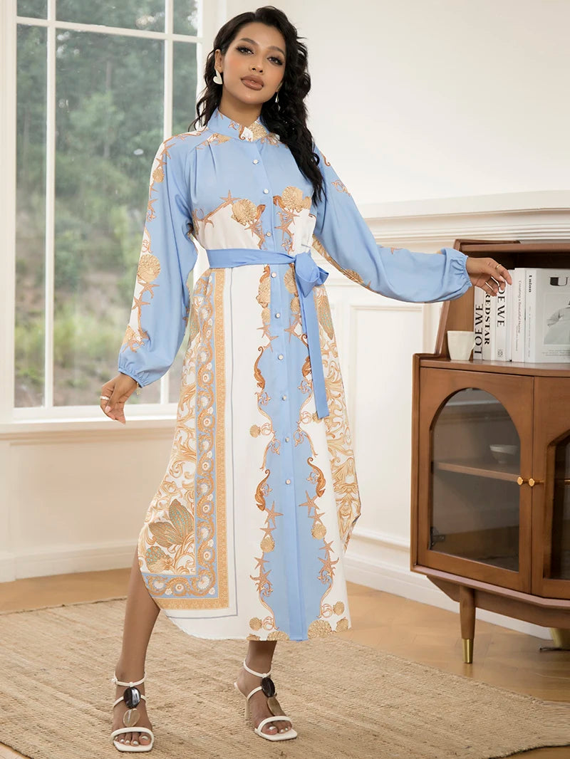 Elegant Women's Long-Sleeve Dress
